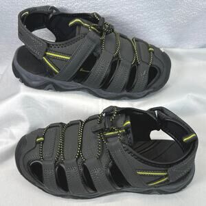 Eddie Bauer Grand Gray Black Hiking Sandals boys sz 4
